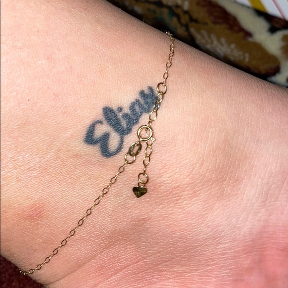14kt gold anklet - Picture 2 of 7